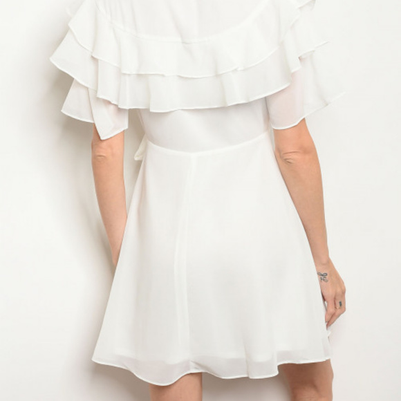 HOST PICK !!! V-NECK RUFFLE DRESS @Last One - Picture 6 of 6